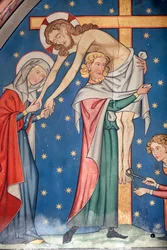 Passion of Christ, Jesus is taken down from the cross, Strasbourg, France